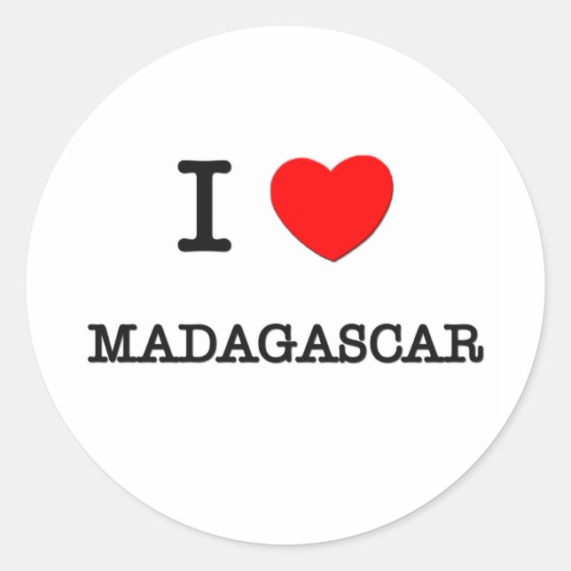 STICKER ROND JE COEUR MADAGASCAR (Devant)
