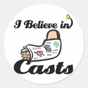 Sticker Rond je crois aux plâtres