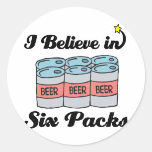 Sticker Rond je crois en six paquets