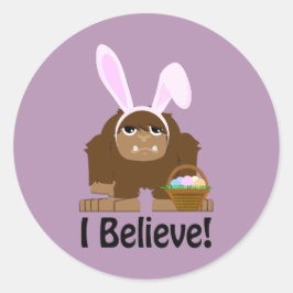 Sticker Rond Je Crois ! Pâques