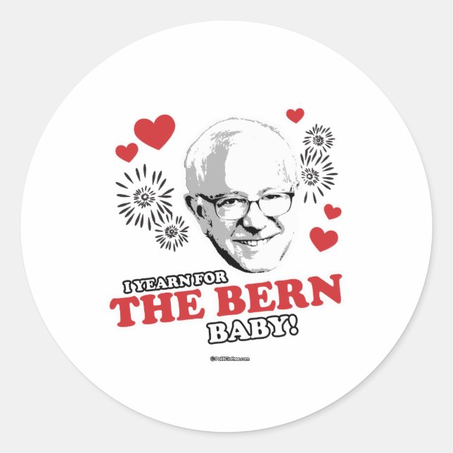 Sticker Rond Je désire pour le bébé de Berne (Devant)