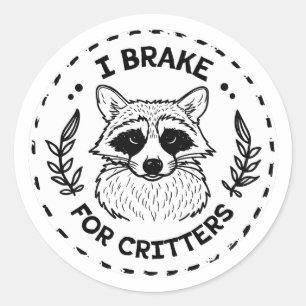 Sticker Rond Je freine pour les créatures