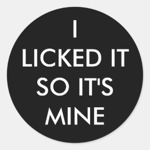 Sticker Rond JE L'AI REFUSÉ, C'EST MOI, L'autocollant rond
