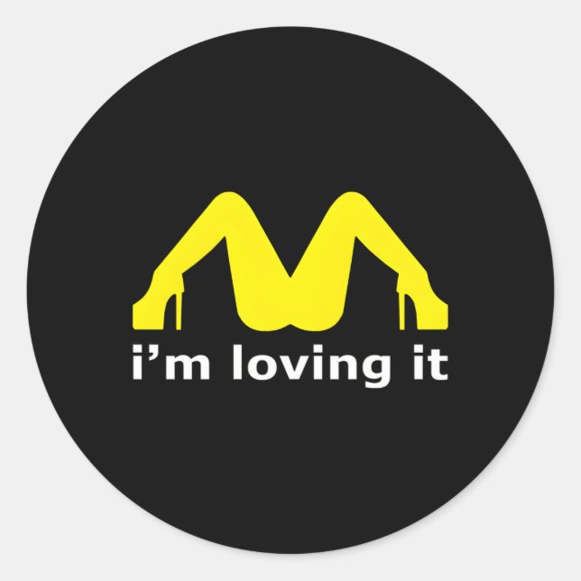 Sticker Rond Je L'Aime (Devant)