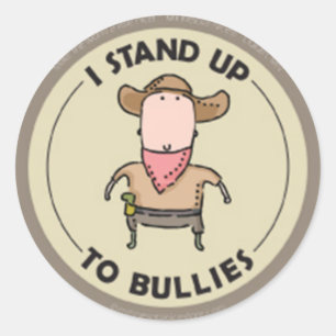 Sticker Rond Je me tiens à l'affût des voleurs