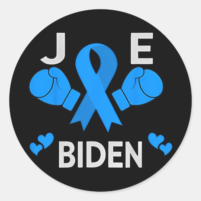 Sticker Rond Je Me Trouve Avec Joe Biden 2 (Devant)