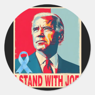 Sticker Rond Je Me Trouve Avec Joe Support Biden Prostate Cance