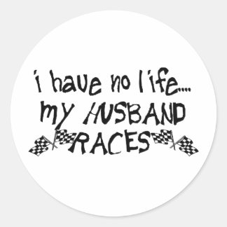 Sticker Rond Je N'Ai Aucune Vie, Mes Courses De Mari