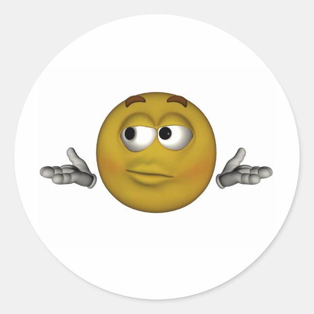 Sticker Rond Je ne sais pas (Devant)