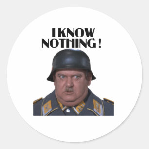 Sticker Rond Je ne sais rien