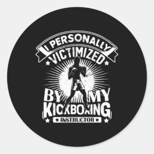Sticker Rond Je personnellement victimisé par mon instructeur d