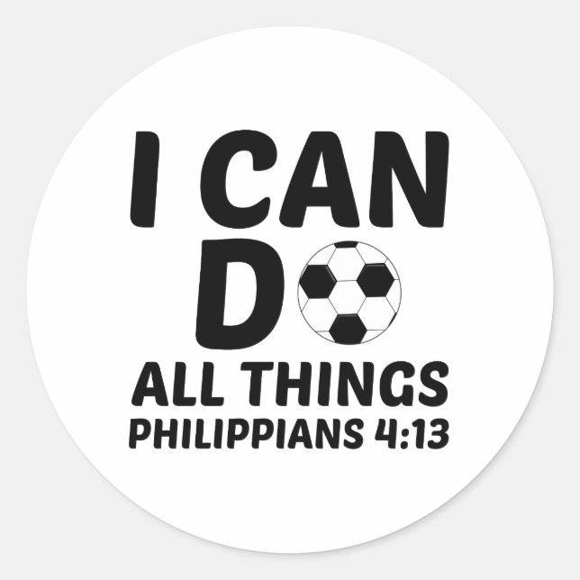 STICKER ROND JE PEUX FAIRE TOUT LE FOCCER (Devant)