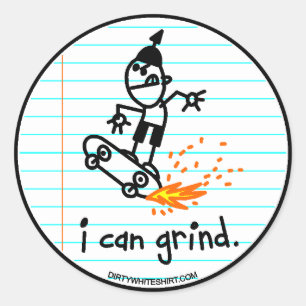 Sticker Rond Je peux mouiller.