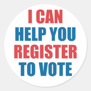 STICKER ROND JE PEUX VOUS AIDER À VOTER