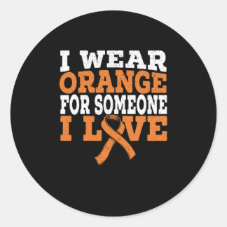 Sticker Rond Je Porte De L'Orange Pour Quelqu'Un Que J'Aime Sou