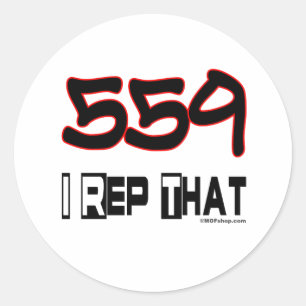 Sticker Rond Je Représente Le Code Régional 559