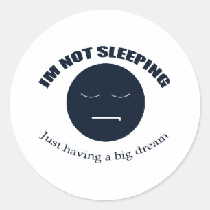Sticker Rond Je rêve grand !
