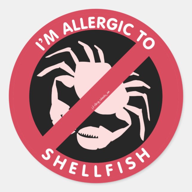 Sticker Rond Je suis Allergique aux confusions d'allergie aux c (Devant)