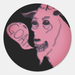 Sticker Rond Je Suis Chèvre