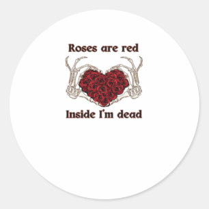 Sticker Rond Je suis Dead Classic