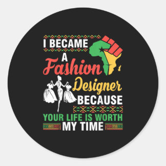 Sticker Rond Je Suis Devenue Une Travailleuse Sociale Parce Que