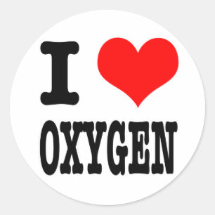 STICKER ROND JE SUIS FOU (J'AIME) D'OXYGÈNE