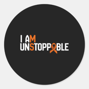 Sticker Rond Je Suis Instoppable Sclérose En Plaques