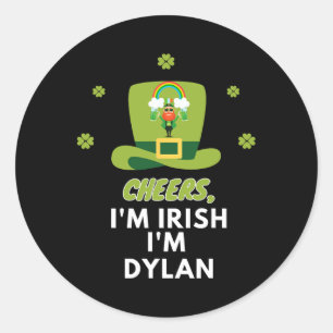 Sticker Rond Je Suis Irlandais Je Suis Dylan