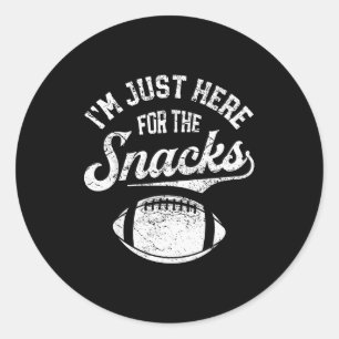 Sticker Rond Je suis juste là pour les snacks Funny Fantasy Foo