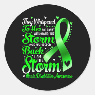 Sticker Rond Je Suis La Tempête Incapacité Cervicale Sensibilis