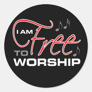Sticker Rond Je Suis Libre À Adorer - Osteen