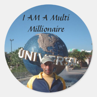 Sticker Rond JE SUIS Millionnaire