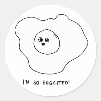 Sticker Rond Je suis si émue