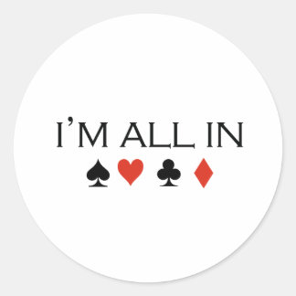 Sticker Rond Je suis tout en T-shirt