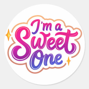 Sticker Rond Je suis un chevalier d'anniversaire doux