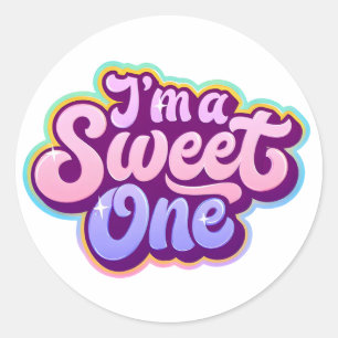 Sticker Rond Je suis un chevalier d'anniversaire doux