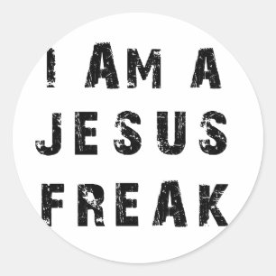 Sticker Rond Je suis un phénomène de Jésus