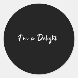 Sticker Rond Je Suis Un Plaisir