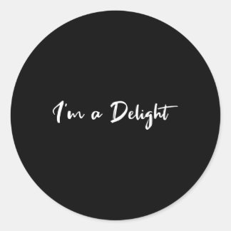 Sticker Rond Je Suis Un Plaisir