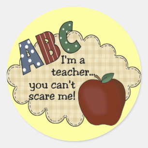 Sticker Rond Je suis un professeur… que vous ne pouvez pas