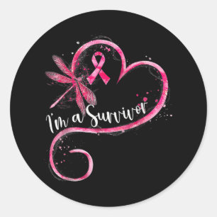 Sticker Rond Je Suis Un Survivant Cancer Du Sein Sensibilisatio