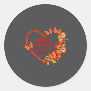 Sticker Rond Je suis un survivant Sensibilisation aux maladies 
