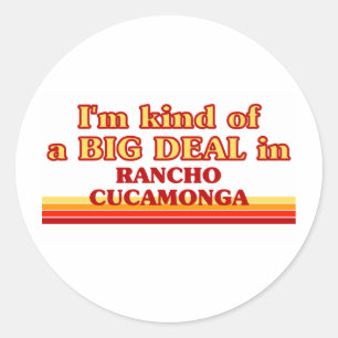 Sticker Rond Je suis une sorte de GROS ACCORD à Rancho Cucamon