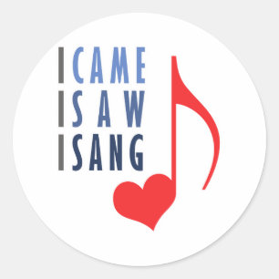 Sticker Rond Je Suis Venu Voir Je Sang