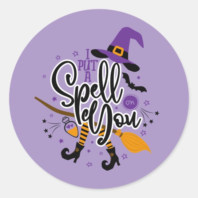 Sticker Rond Je T'Ai Mis Un sort (Devant)