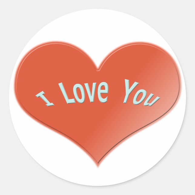 Sticker Rond je t'aime (Devant)