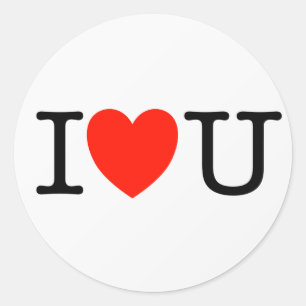 Sticker Rond Je t'aime