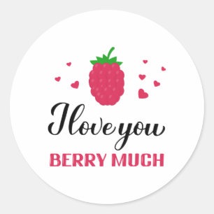 Sticker Rond Je t'aime beaucoup citer un mot de passe