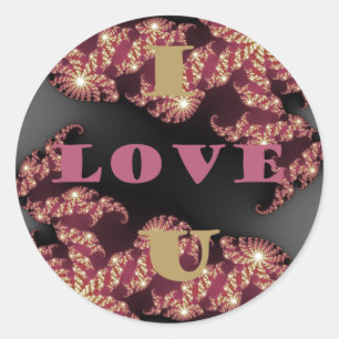 Sticker Rond Je T'Aime Chérie