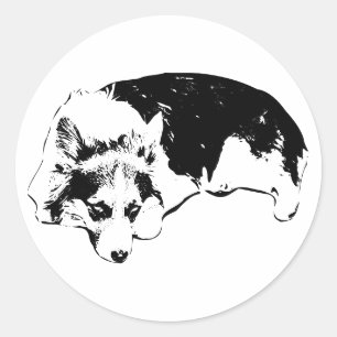 Sticker Rond Je Te Vois